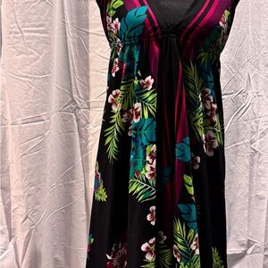 Medium Tropical Print high low dress